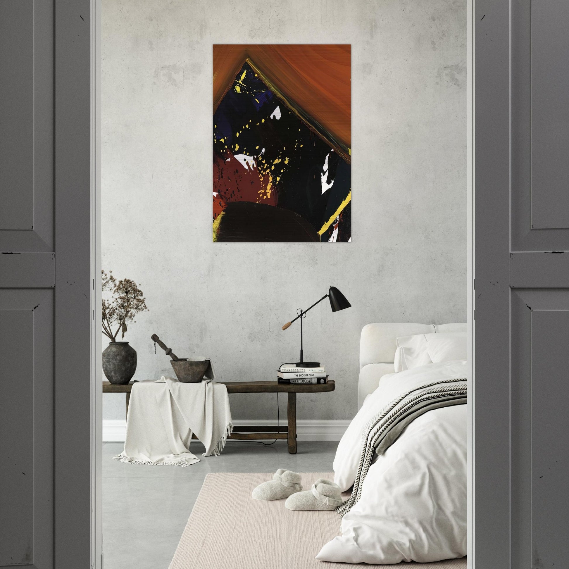 SFP83-52 - Sam Francis Brushed Aluminum Print - 70x100 cm / 28x40 inches | Sam Francis Aluminum Print | Sam Francis Prints