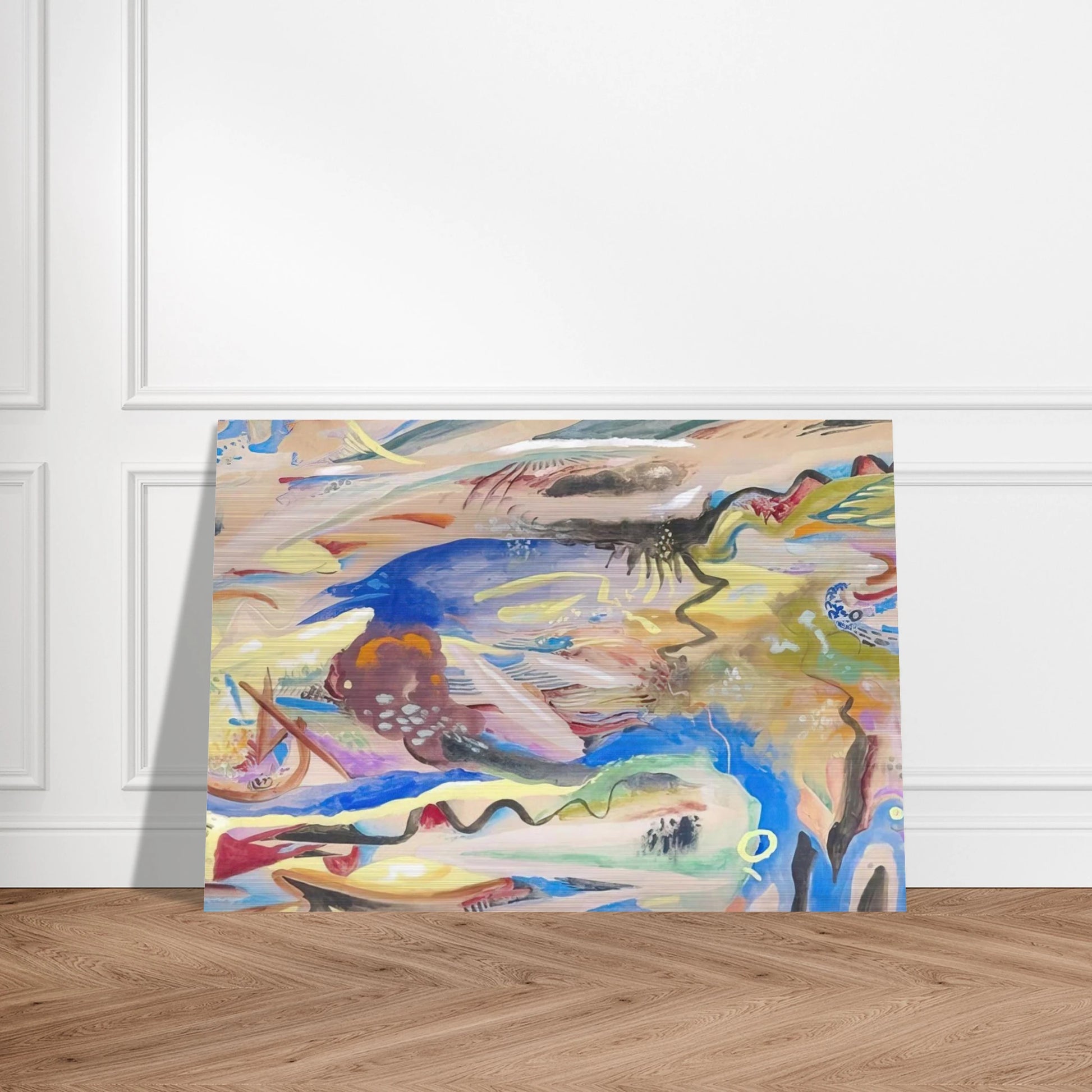 SINFONIE XIII 1913 - Rudolf Bauer Brushed Aluminum Print - 70x100 cm / 28x40 inches | Rudolf Bauer Aluminum Print | Rudolf Bauer Prints
