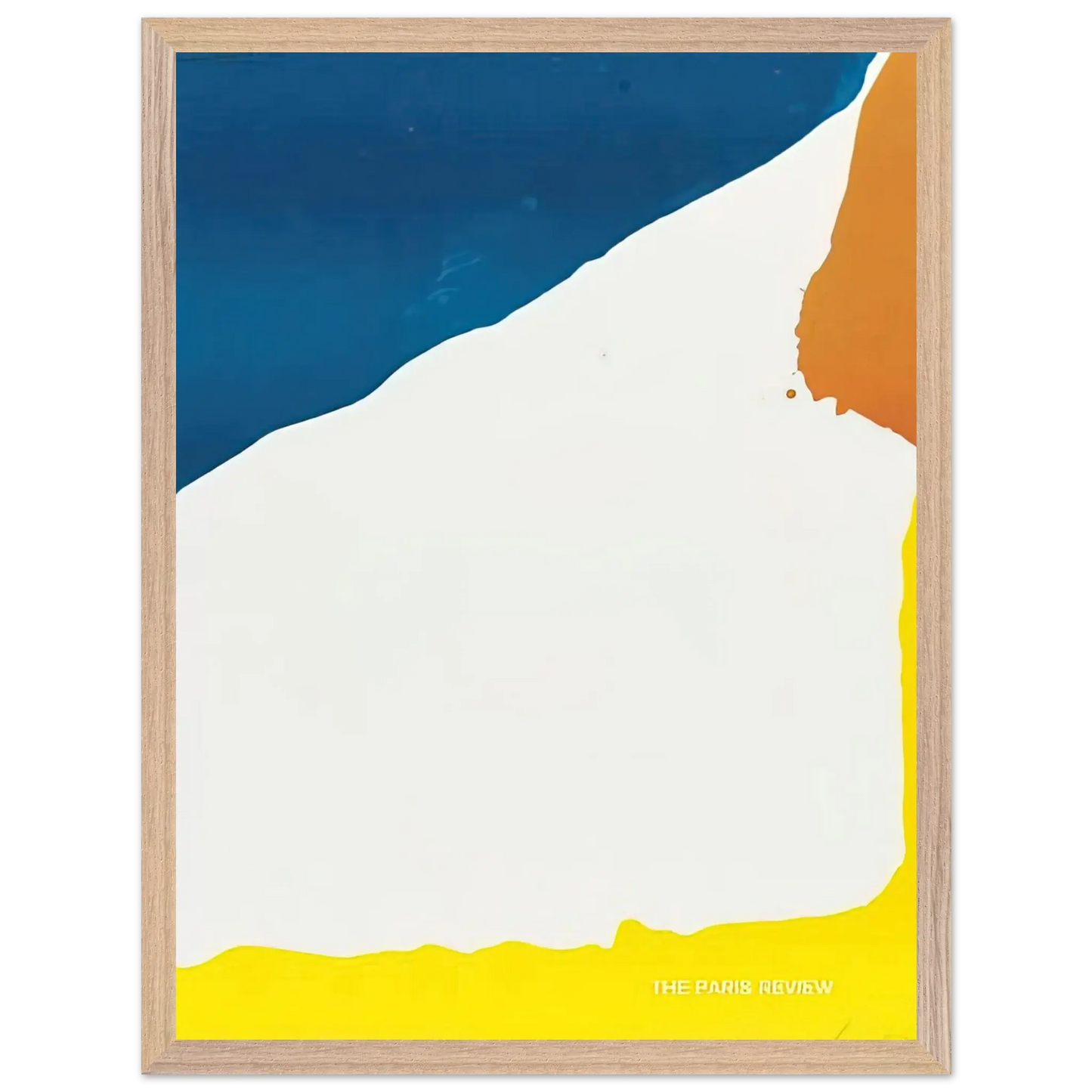 Helen Frankenthaler - Paris Review - 1966 Wall art - A1 (59.4 x 84.1  cm) - Premium Wooden Framed Poster With Fine Art Paper - White frame
