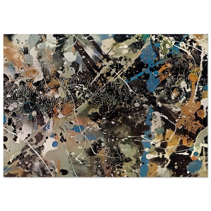 NOT_DETECTED_185248 - Jackson Pollock Brushed Aluminum Print - 70x100 cm / 28x40 inches | Jackson Pollock Aluminum Print | Jackson Pollock Prints