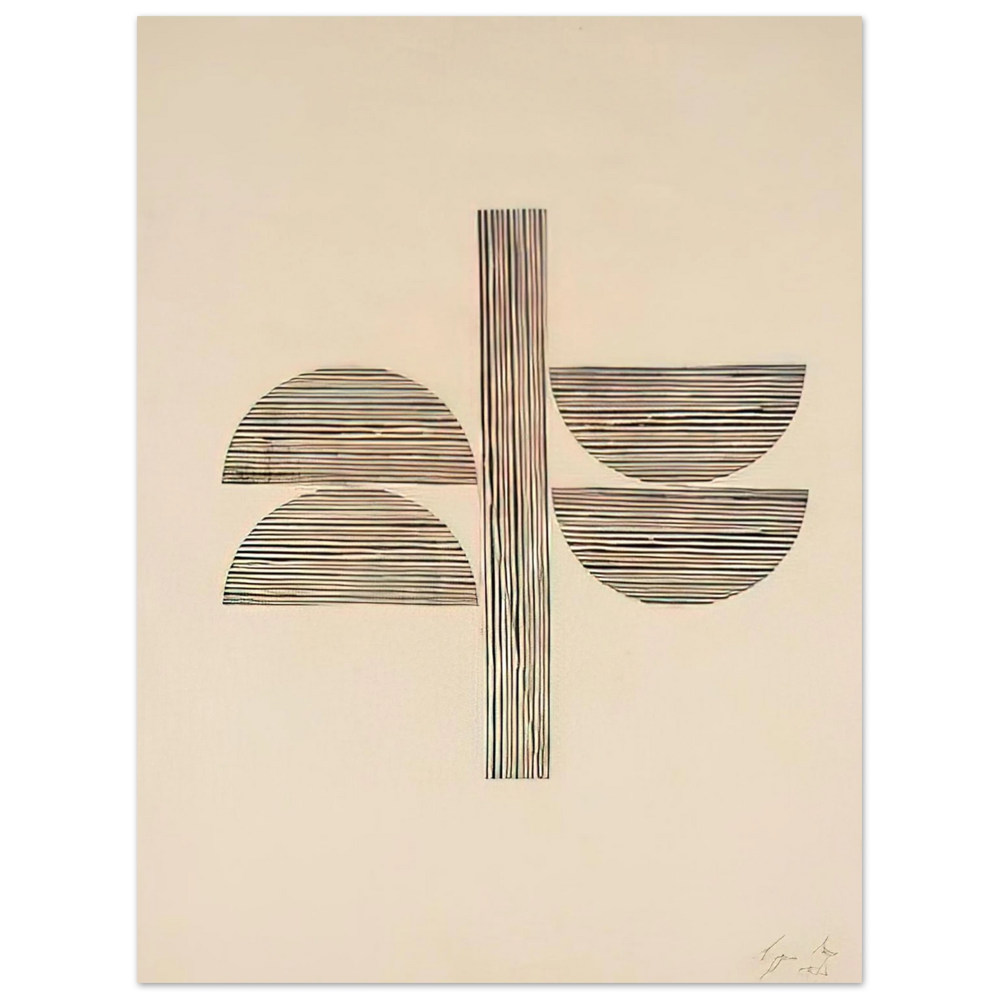 Lygia Pape - Tecelar - 1956  75x100 cm / 30x40inches Fine Art Poster