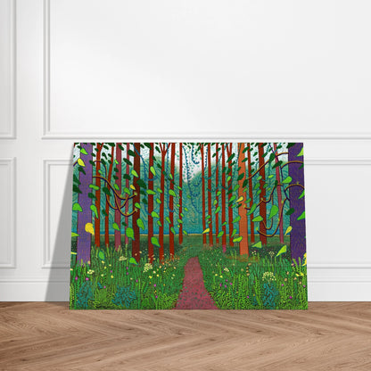 David Hockney - David Hockney Brushed Aluminum Print - 70x100 cm / 28x40 inches | David Hockney Aluminum Print | David Hockney Prints