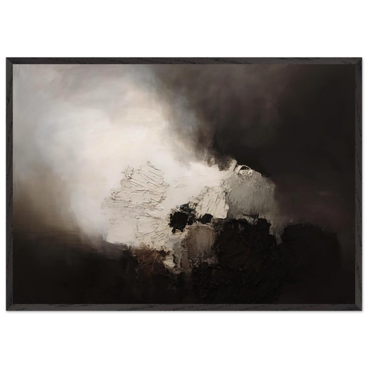 165 1960 - Luis Feito 70x100 cm / 28x40 inches Framed Art Print – Black Wooden Frame