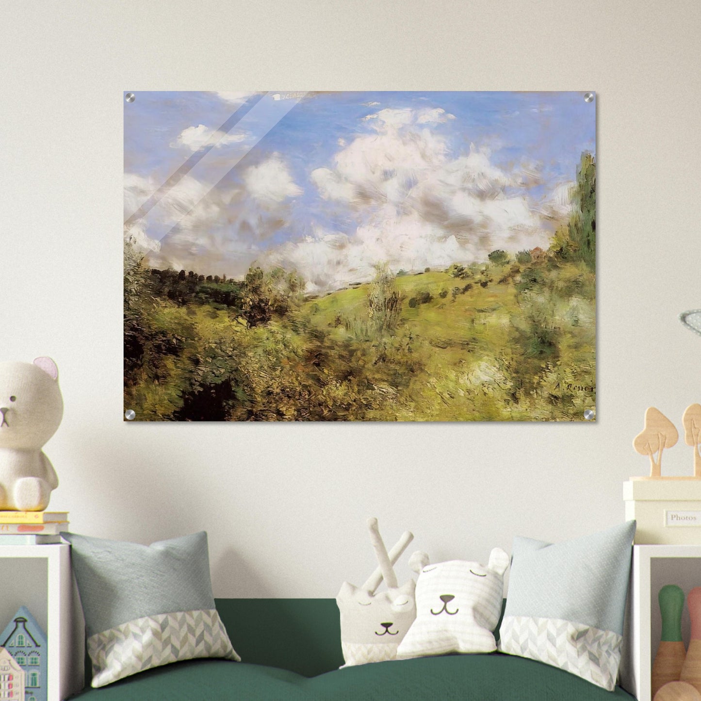 Strong Wind Gust of Wind - Pierre-Auguste Renoir Acrylic Print - 70x100 cm / 28x40″ inches | Pierre-Auguste Renoir Wall Art | Pierre-Auguste Renoir Prints