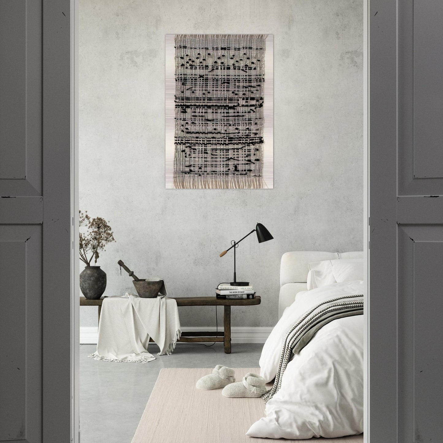 HAIKU 1961 - Anni Albers Brushed Aluminum Print - 70x100 cm / 28x40 inches | Anni Albers Aluminum Print | Anni Albers Prints
