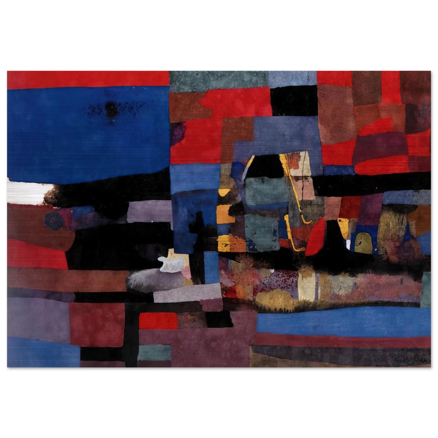 Untitled - 1952 - Alberto Burri Brushed Aluminum Print - 70x100 cm / 28x40 inches | Alberto Burri Aluminum Print | Alberto Burri Prints