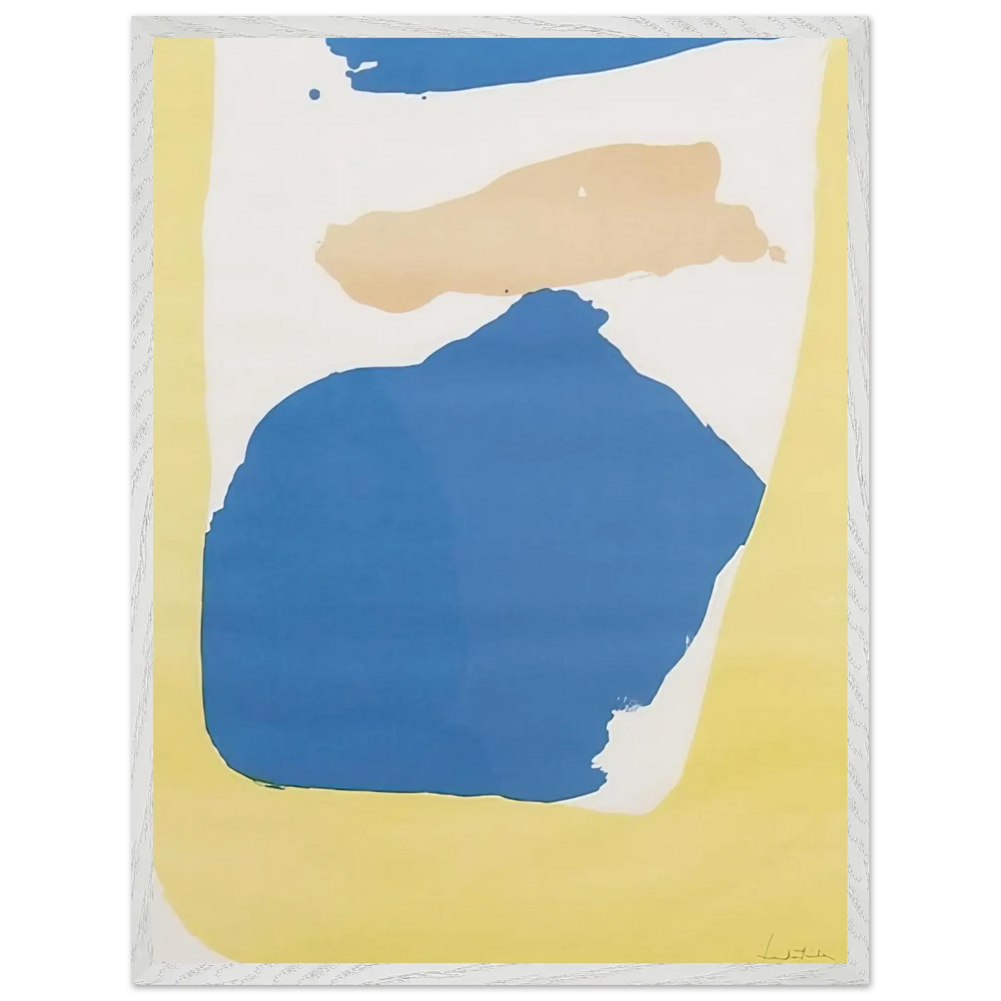 Helen Frankenthaler - Frankenthaler Preview - 1965 Wall art - 70x100 cm / 28x40 Inches - Premium Wooden Framed Poster With Fine Art Paper - Black frame