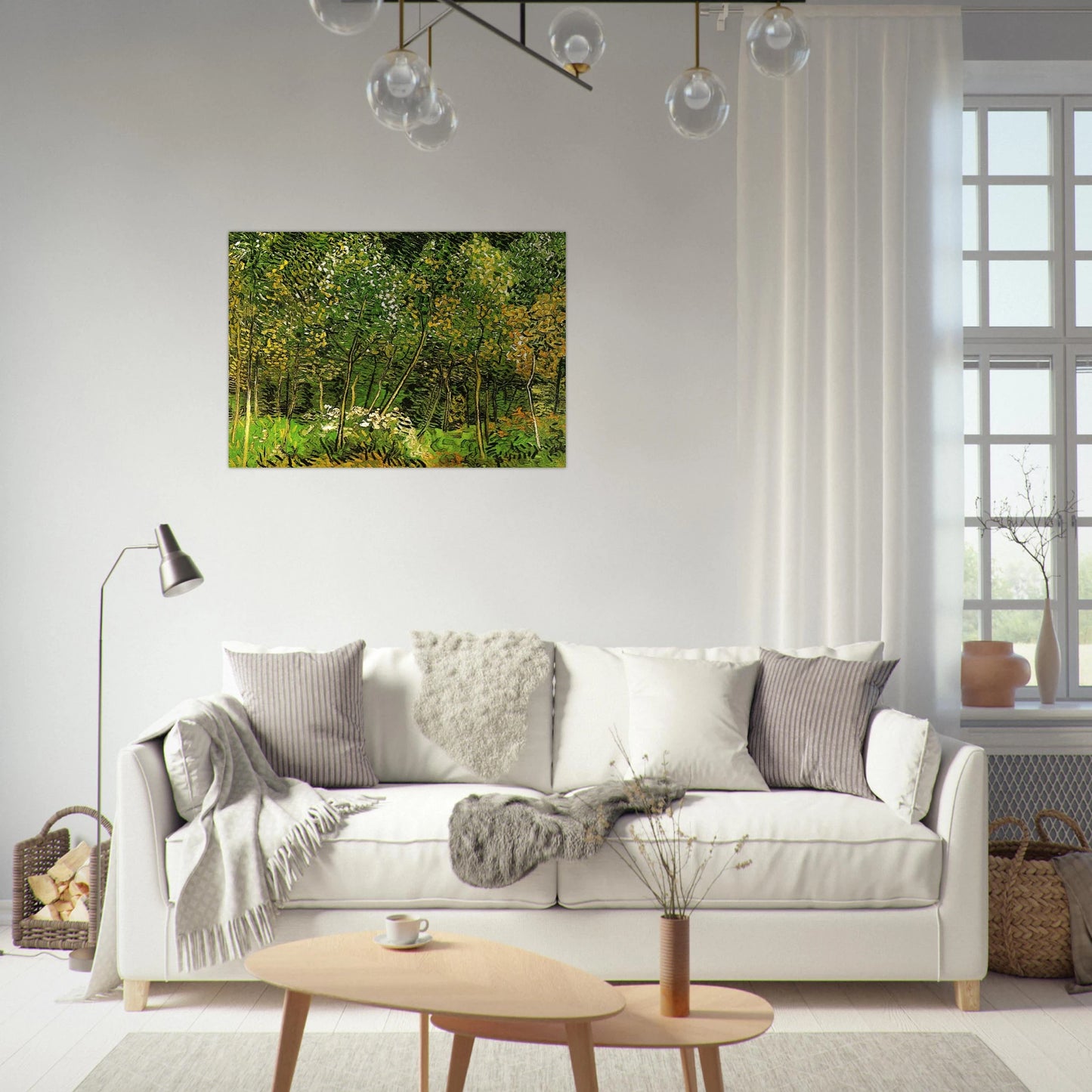 The Grove - Vincent van Gogh Brushed Aluminum Print - 70x100 cm / 28x40 inches | Vincent van Gogh Aluminum Print | Vincent van Gogh Prints
