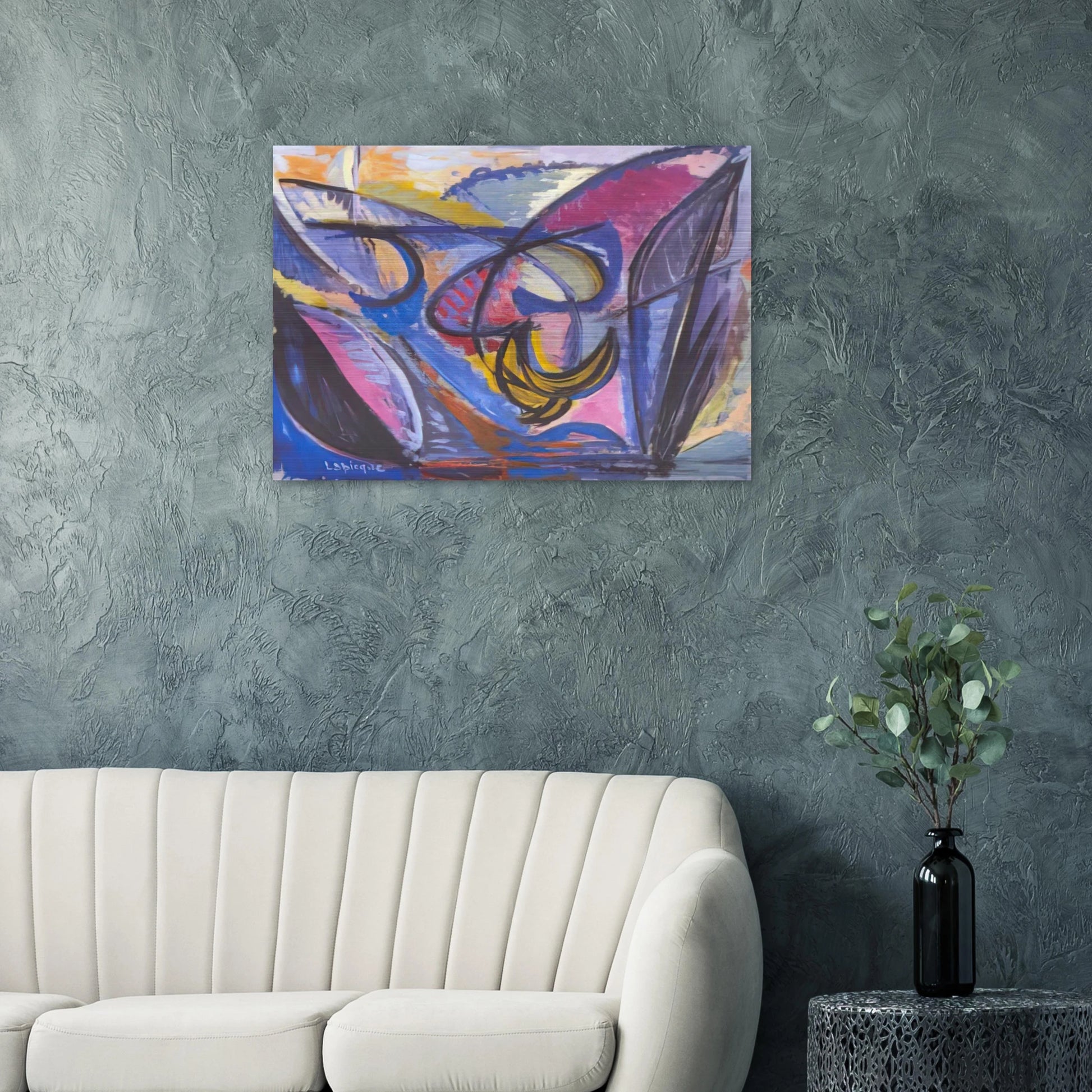 Rencontre dans la campagne - 1944 - Charles Lapicque Brushed Aluminum Print - 70x100 cm / 28x40 inches | Charles Lapicque Aluminum Print | Charles Lapicque Prints