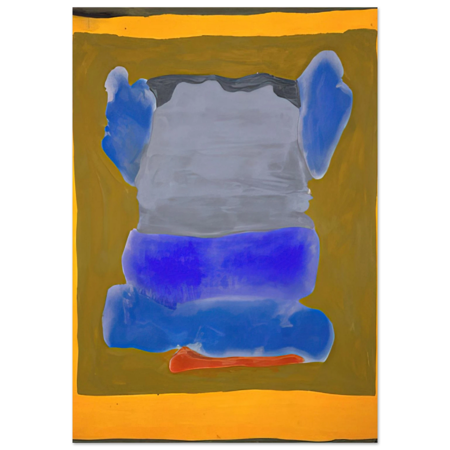 Helen Frankenthaler - Buddha s Court - 1964 Wall art - 13x18 cm / 5x7 inches - Fine Art Poster-canvas - -