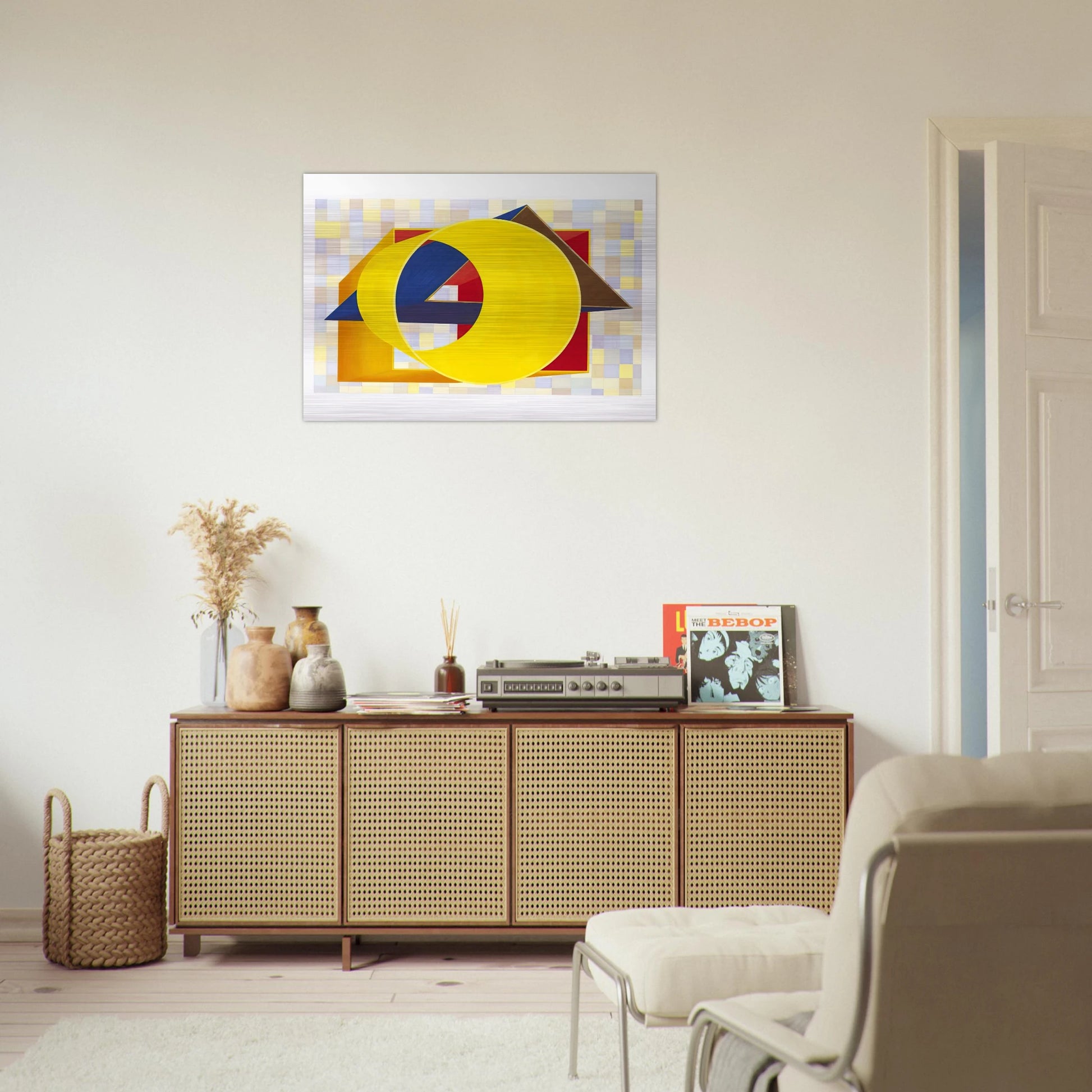 Prime Moments II - Al Held Brushed Aluminum Print - 70x100 cm / 28x40 inches | Al Held Aluminum Print | Al Held Prints