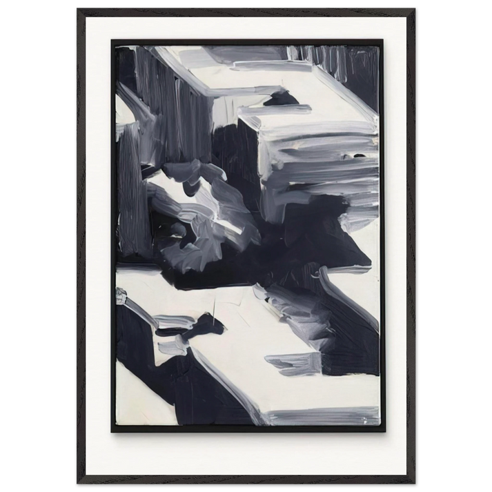 TOWNSCAPE 1968 1 - Gerhard Richter 70x100 cm / 28x40 inches Framed Art Print – Black Wooden Frame