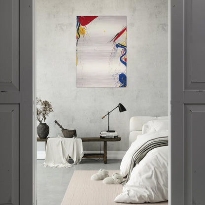 When White - Sam Francis Brushed Aluminum Print - 70x100 cm / 28x40 inches | Sam Francis Aluminum Print | Sam Francis Prints