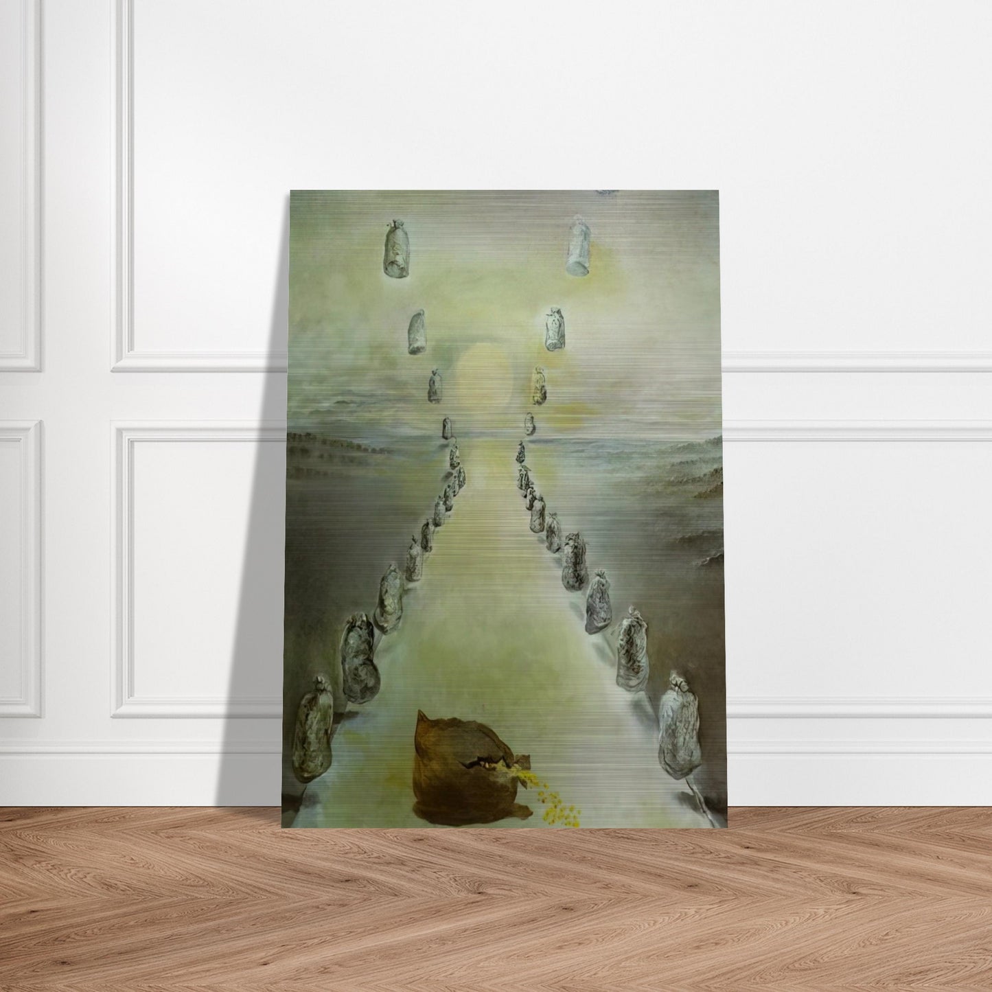 THE PATH OF ENIGMAS FIRST VERSION - Salvador Dali Brushed Aluminum Print - 70x100 cm / 28x40 inches | Salvador Dali Aluminum Print | Salvador Dali Prints