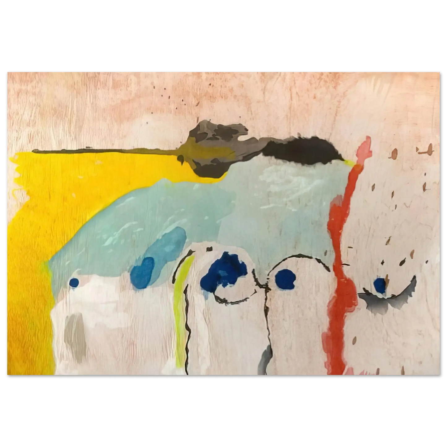Helen Frankenthaler - Tales of Genji I - 1998 Wall art - 75x100 cm / 30x40 Inches - Fine Art Poster - -