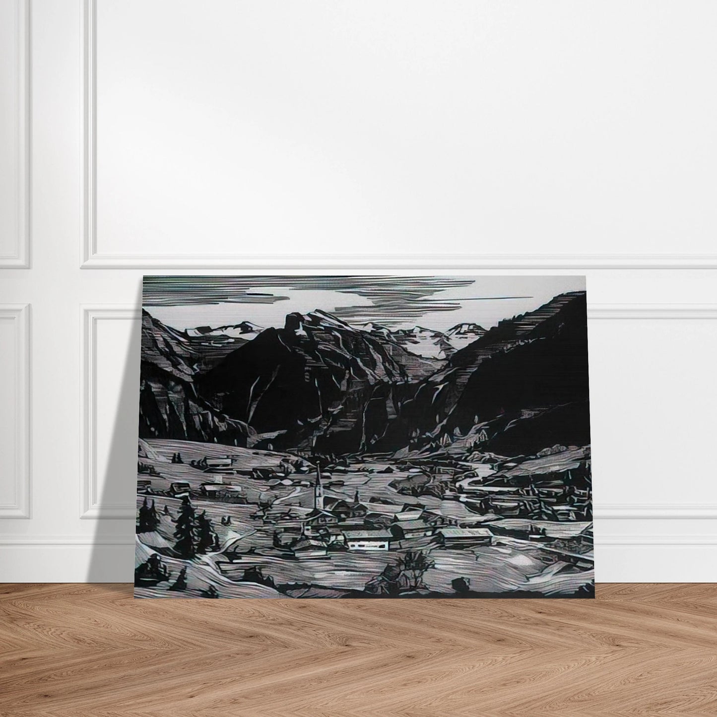 Hinterstein - Expressionism - Konrad Zuse Brushed Aluminum Print - 70x100 cm / 28x40 inches | Konrad Zuse Aluminum Print | Konrad Zuse Prints