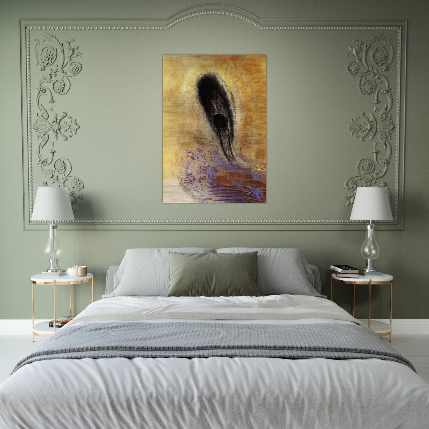 UNDERWATER VISION 1 - Odilon Redon Brushed Aluminum Print - 70x100 cm / 28x40 inches | Odilon Redon Aluminum Print | Odilon Redon Prints