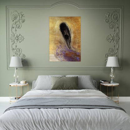 UNDERWATER VISION 1 - Odilon Redon Brushed Aluminum Print - 70x100 cm / 28x40 inches | Odilon Redon Aluminum Print | Odilon Redon Prints