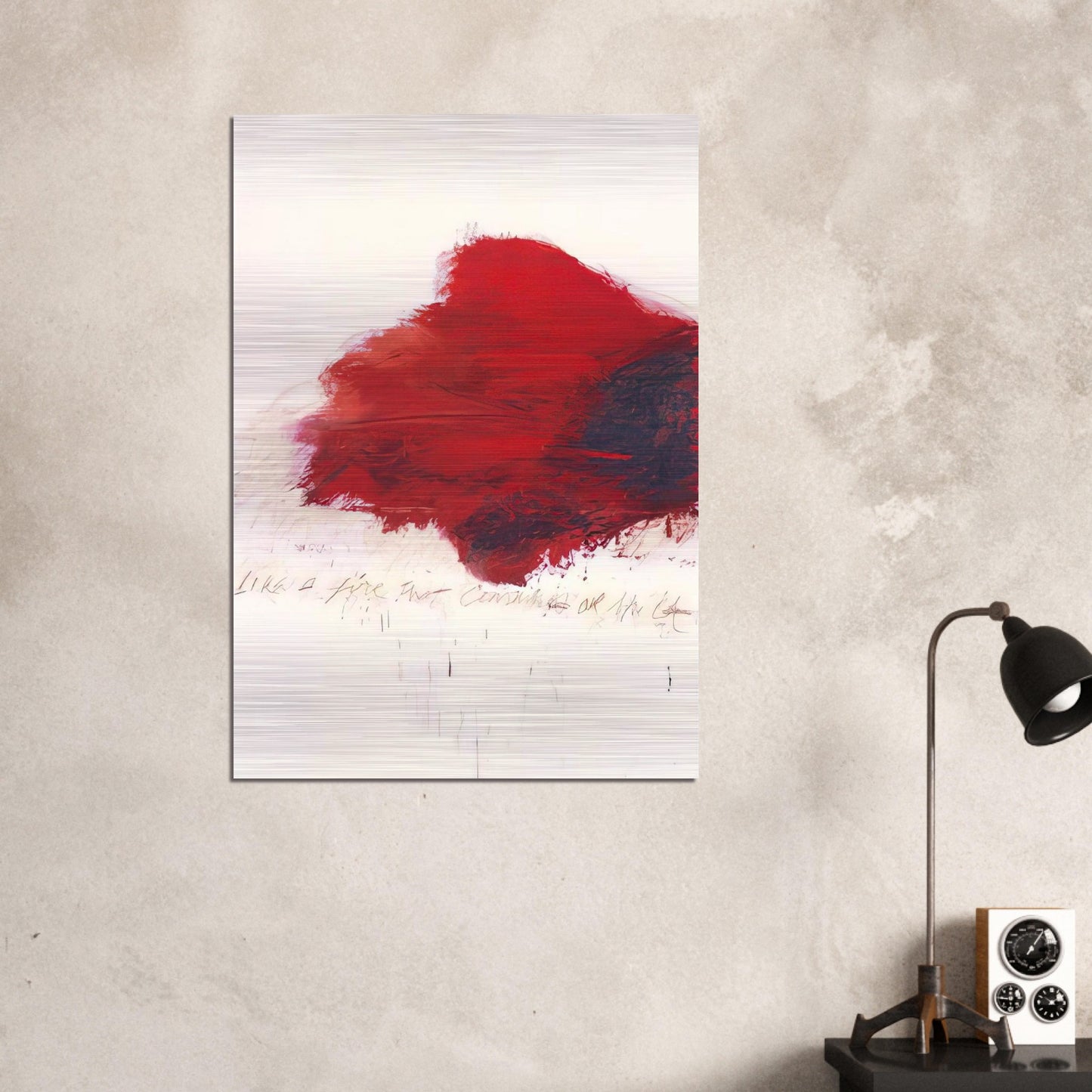 Fifty Days at Iliam. The Fire that Consumes All before It - Cy Twombly Brushed Aluminum Print - 70x100 cm / 28x40 inches | Cy Twombly Aluminum Print | Cy Twombly Prints