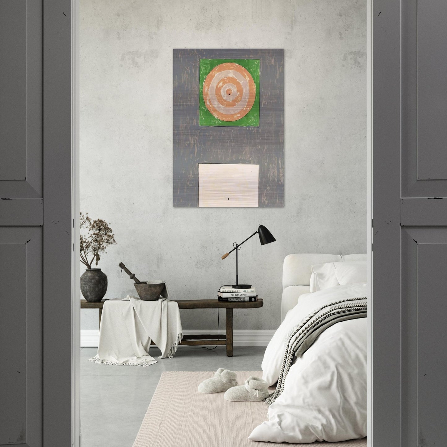 TARGETS ULAE 41 - Jasper Johns Brushed Aluminum Print - 70x100 cm / 28x40 inches | Jasper Johns Aluminum Print | Jasper Johns Prints
