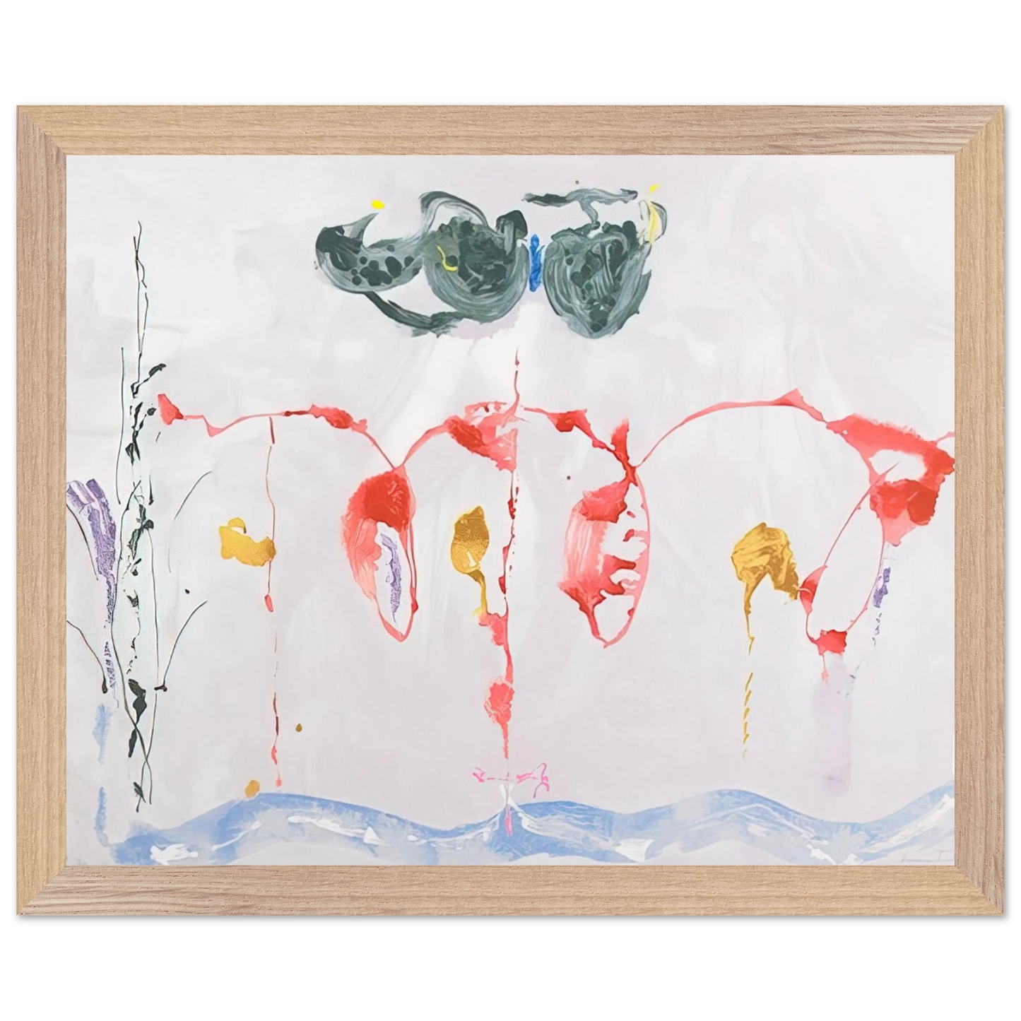 Helen Frankenthaler - Aerie - 2009 Wall art - 28x43  cm / XL (11x17 inches) - Fine Art Poster-canvas - -