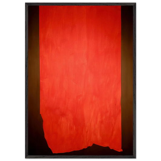 Achilles - Barnett Newman 70x100 cm / 28x40 inches Framed Art Print – Black Wooden Frame