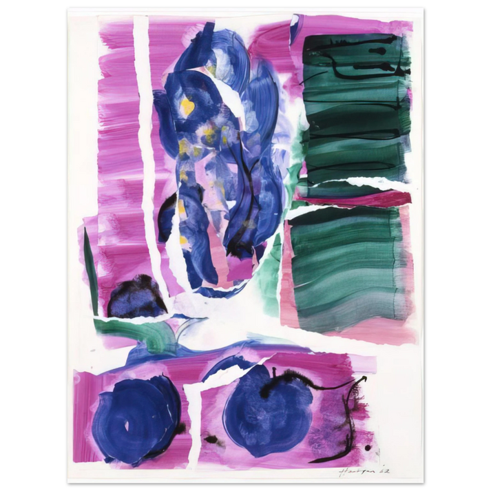 Grace Hartigan - VARIATIONS I ON CLARKS COVE 1962  75x100 cm / 30x40inches Fine Art Poster