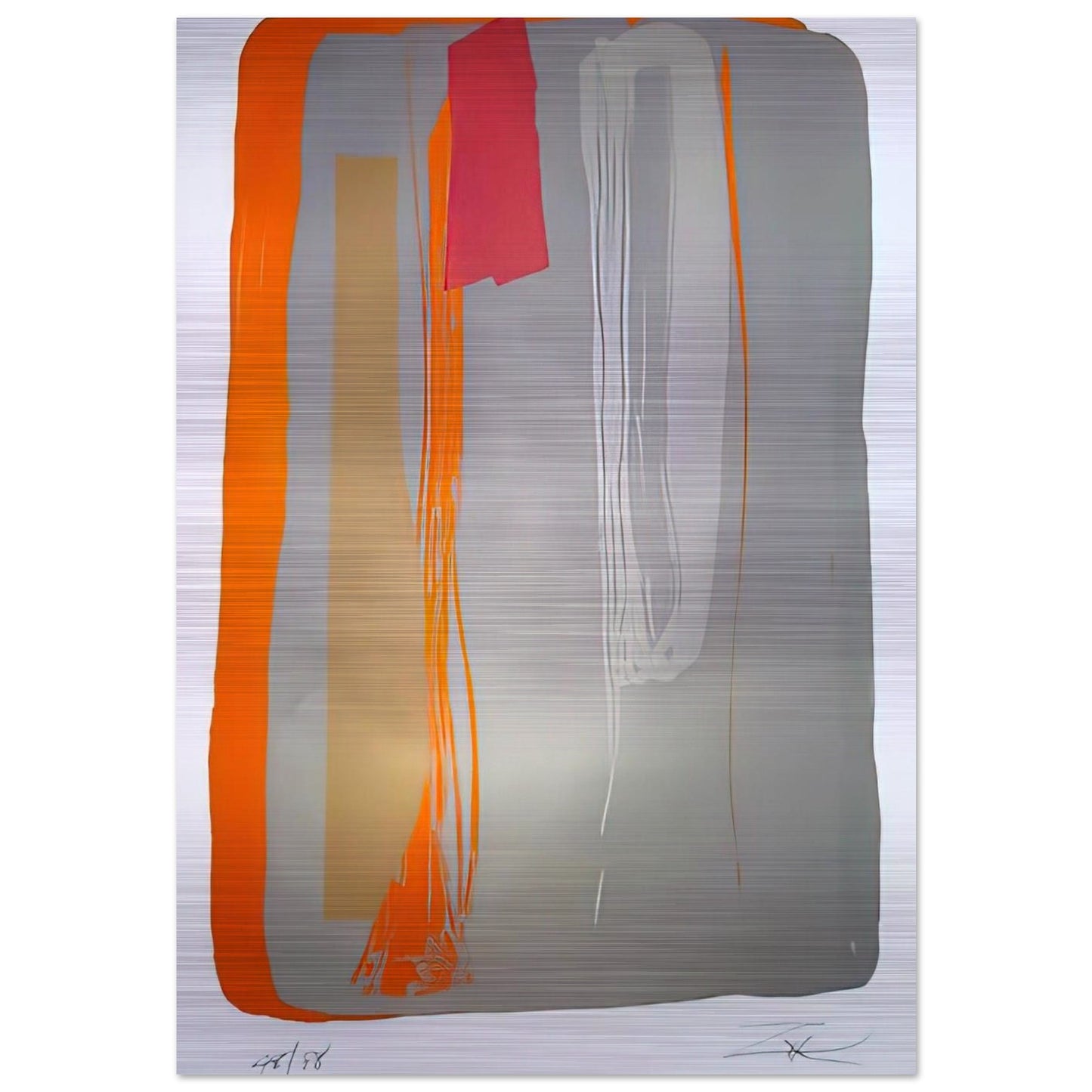 Untitled 6 - 1980 - Larry Zox Brushed Aluminum Print - 70x100 cm / 28x40 inches | Larry Zox Aluminum Print | Larry Zox Prints