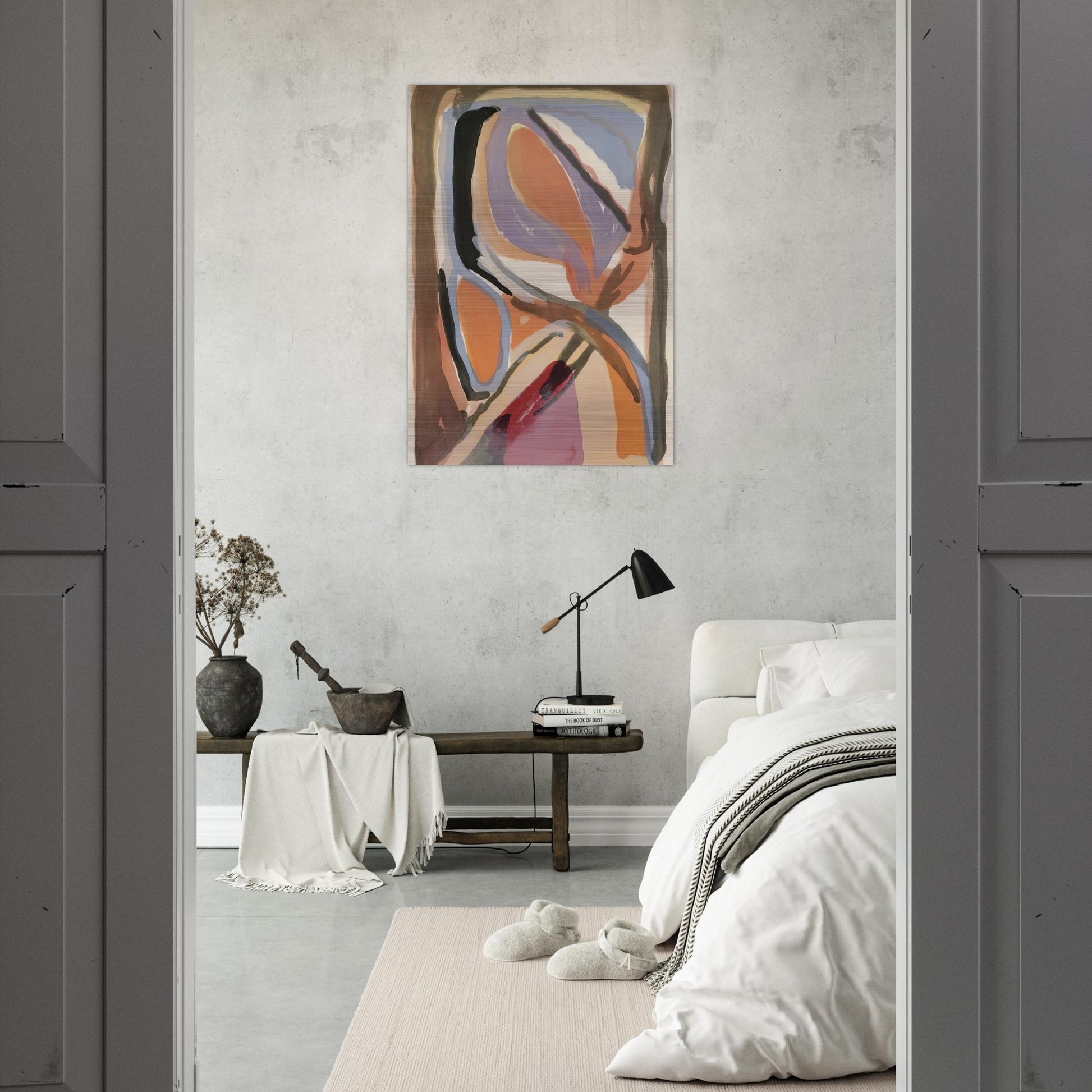 Untitled - 1972 - Bram van Velde Brushed Aluminum Print - 70x100 cm / 28x40 inches | Bram van Velde Aluminum Print | Bram van Velde Prints