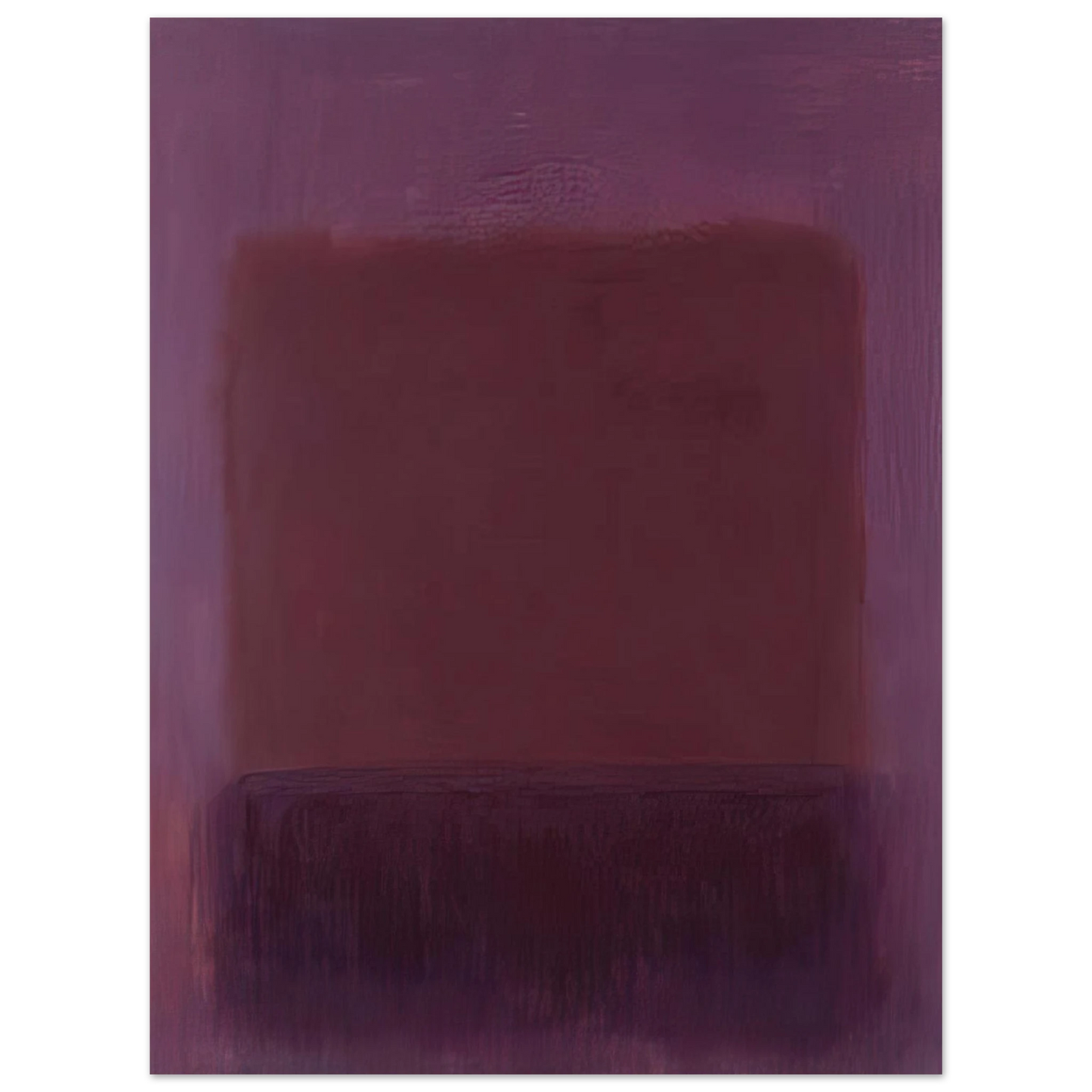 Mark Rothko - Purple Brown - 1957 Wall Art - 21x29.7 cm / 8x12" - Fine Art Poster - -