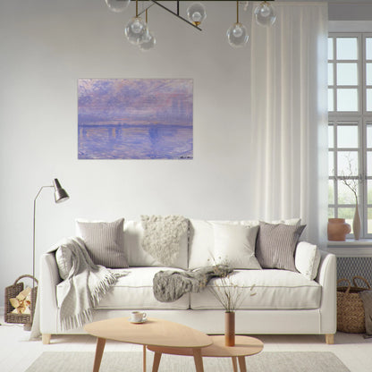 Charing Cross Bridge 09 - claude monet Brushed Aluminum Print - 70x100 cm / 28x40 inches | claude monet Aluminum Print | claude monet Prints