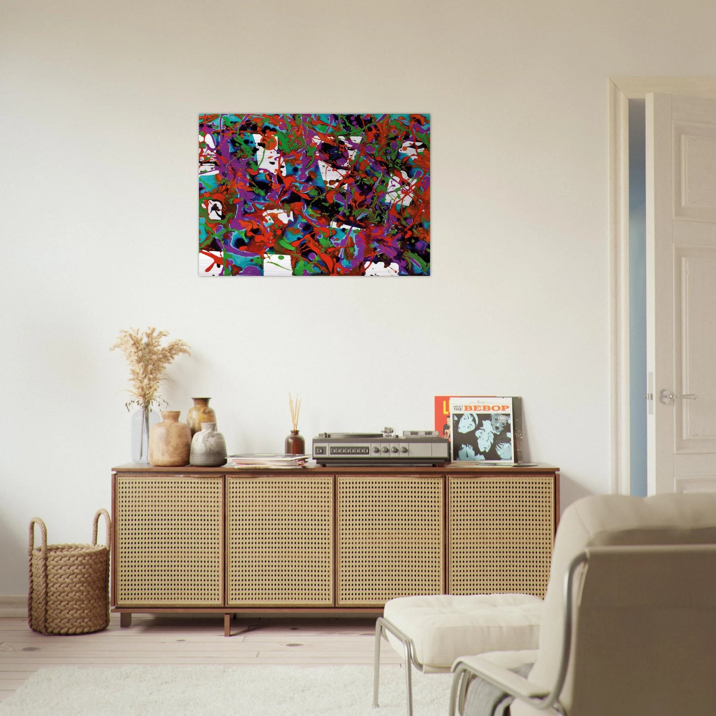 Untitled  SFP94-23  SF94-036  - Sam Francis Brushed Aluminum Print - 70x100 cm / 28x40 inches | Sam Francis Aluminum Print | Sam Francis Prints
