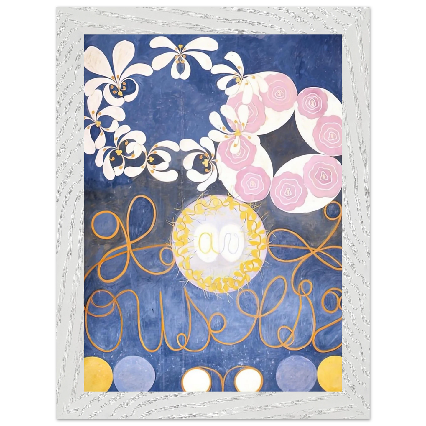 Hilma af Klint - THE TEN LARGEST 1907 Wall art - 45x60 cm / 18x24 inches - Premium Wooden Framed Poster With Fine Art Paper - Wood frame