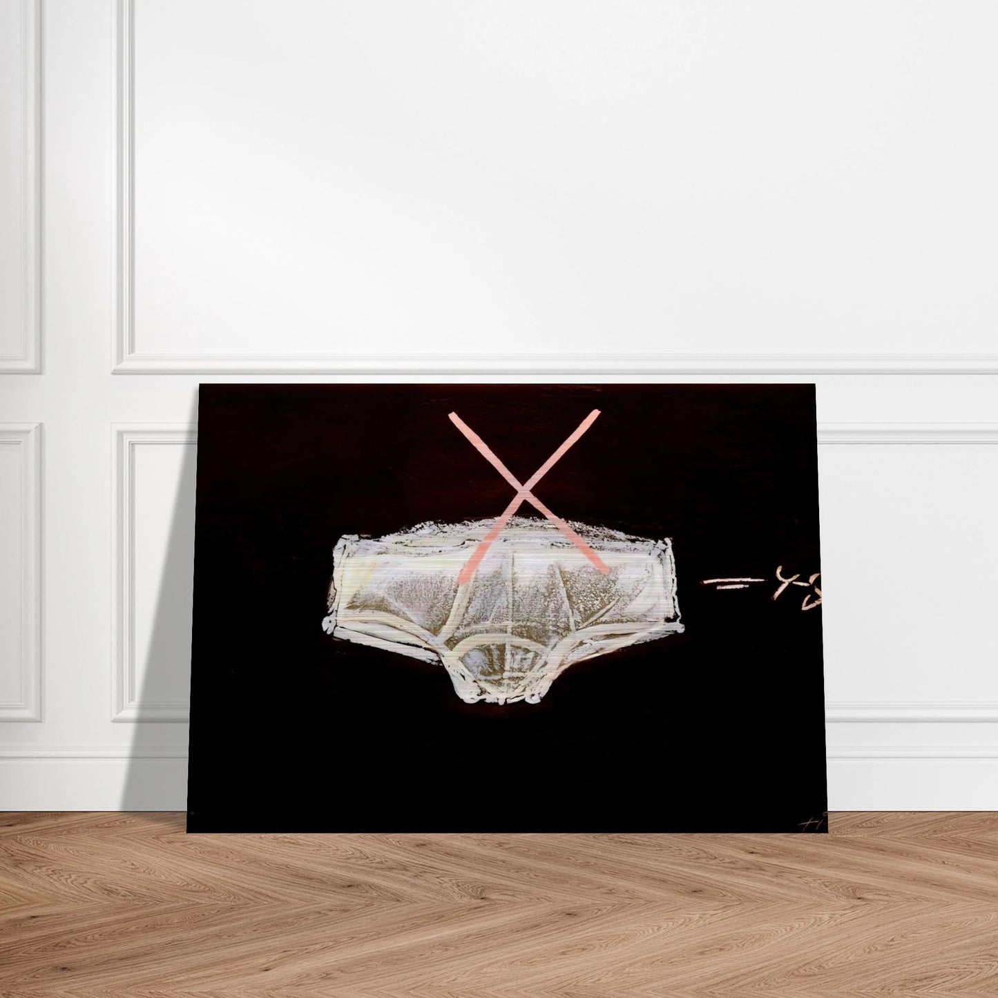 ROBA INTERIOR 1972 - Antoni Tapies Brushed Aluminum Print - 70x100 cm / 28x40 inches | Antoni Tapies Aluminum Print | Antoni Tapies Prints