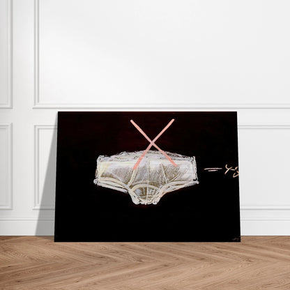 ROBA INTERIOR 1972 - Antoni Tapies Brushed Aluminum Print - 70x100 cm / 28x40 inches | Antoni Tapies Aluminum Print | Antoni Tapies Prints