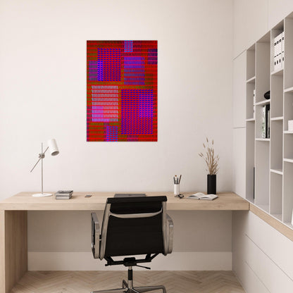 Keiho C1 - 1963 - Victor Vasarely Brushed Aluminum Print - 70x100 cm / 28x40 inches | Victor Vasarely Aluminum Print | Victor Vasarely Prints