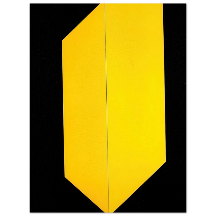 Carmen Herrera - Black and Yellow - 2009  75x100 cm / 30x40inches Fine Art Poster