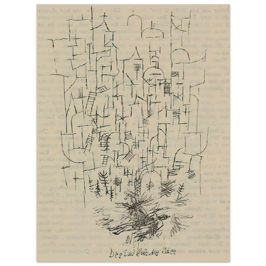 Paul Klee - DEATH FOR THE IDEA 1915  75x100 cm / 30x40inches Fine Art Poster
