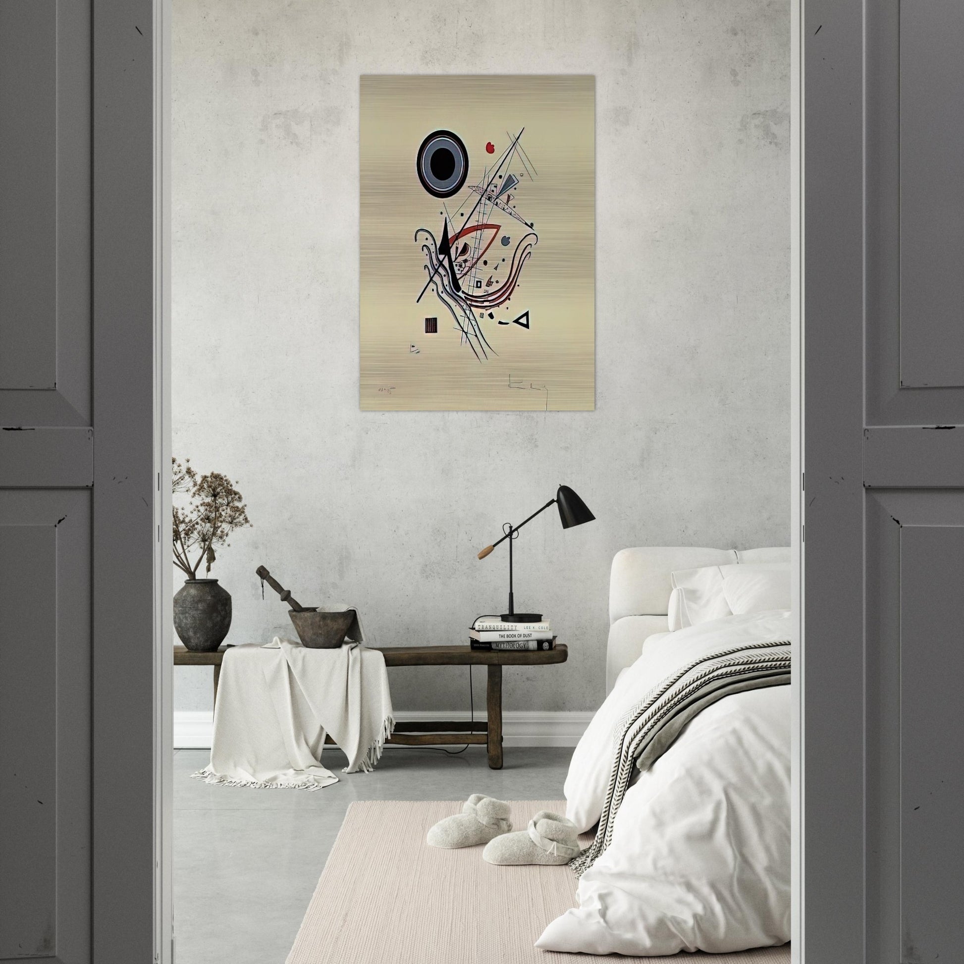 BLUE 1922 - Wassily Kandinsky Brushed Aluminum Print - 70x100 cm / 28x40 inches | Wassily Kandinsky Aluminum Print | Wassily Kandinsky Prints