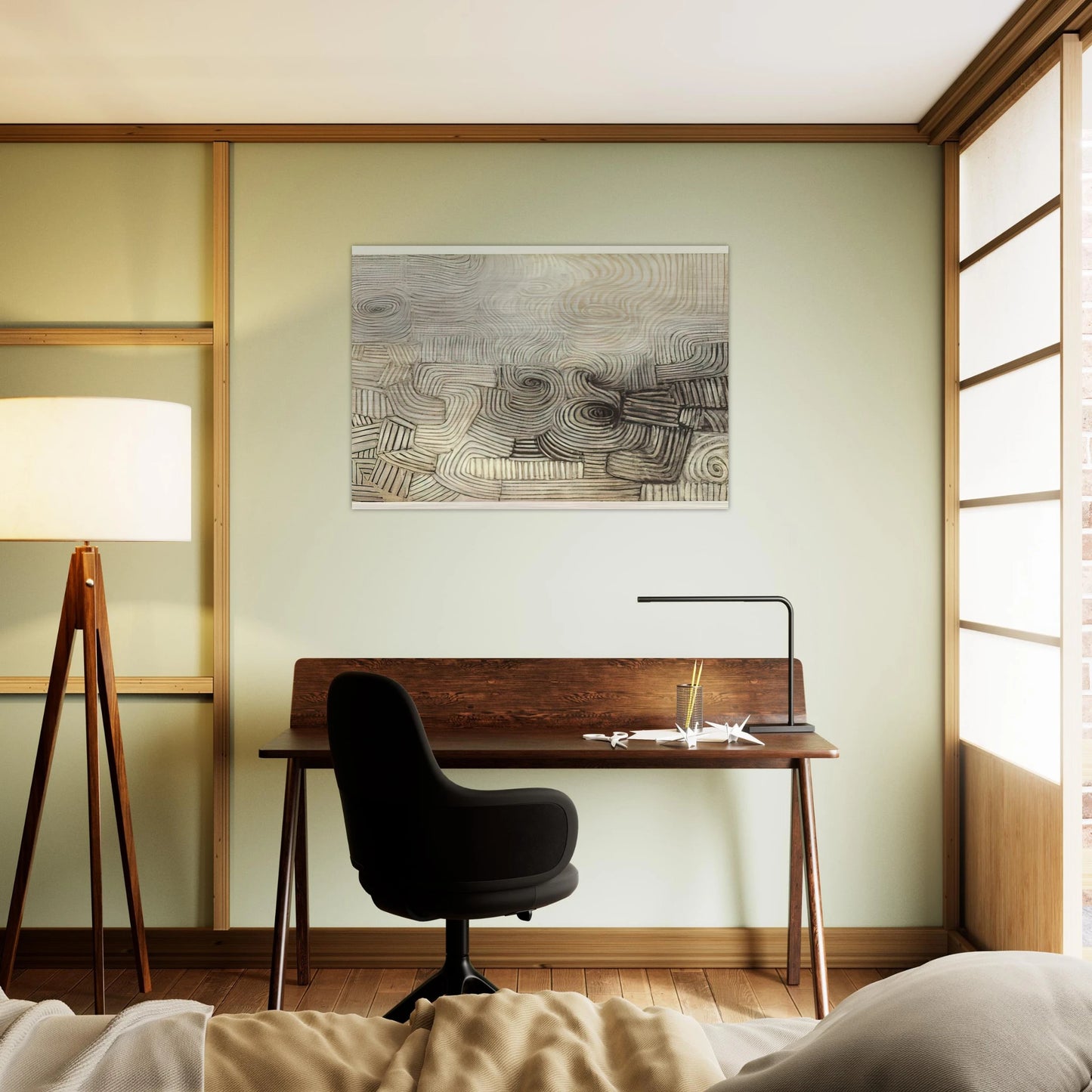 THE SNOWSTORM 1950 - Victor Pasmore Brushed Aluminum Print - 70x100 cm / 28x40 inches | Victor Pasmore Aluminum Print | Victor Pasmore Prints