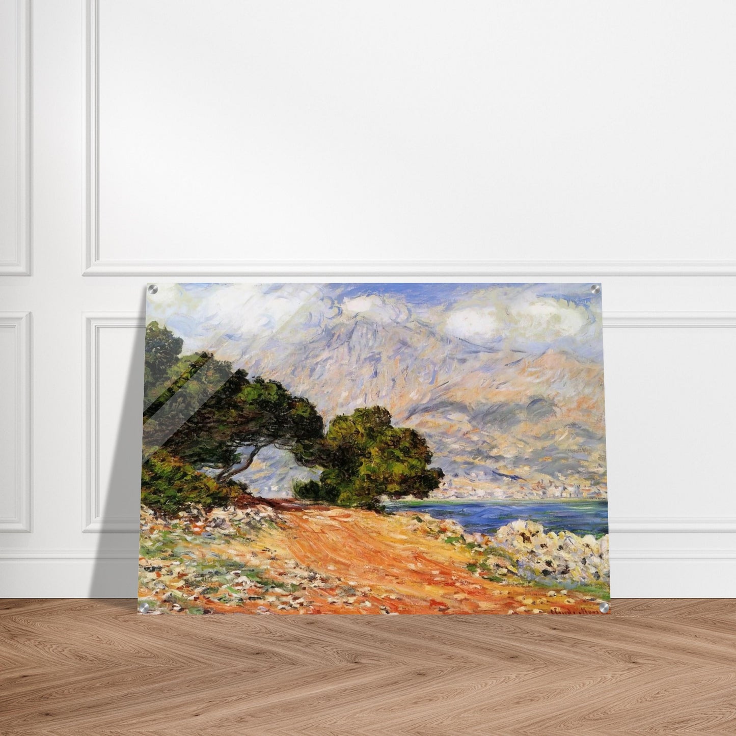 Meton Seen from Cap Martin - claude monet Acrylic Print - 70x100 cm / 28x40″ inches | claude monet Wall Art | claude monet Prints