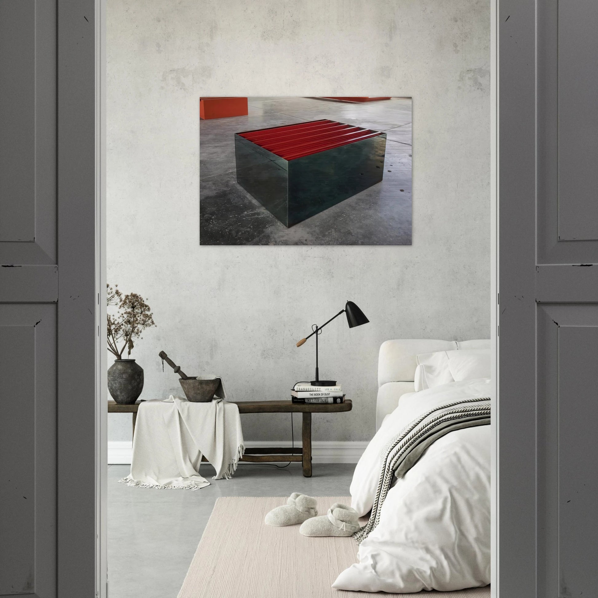 Untitled The Block - 1965 - Donald Judd Brushed Aluminum Print - 70x100 cm / 28x40 inches | Donald Judd Aluminum Print | Donald Judd Prints