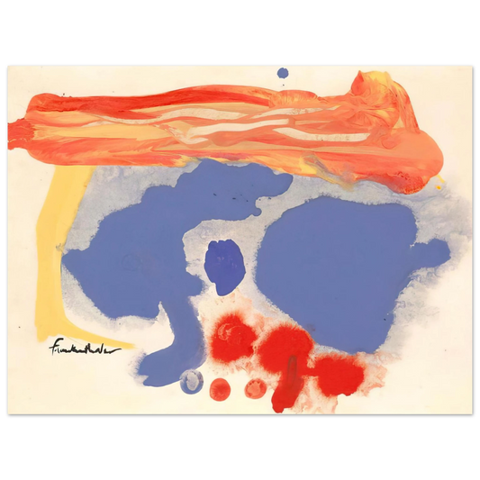 Helen Frankenthaler - Summerscene, Provincetown - 1961 Wall art - 13x18 cm / 5x7 inches - Fine Art Poster-canvas - -