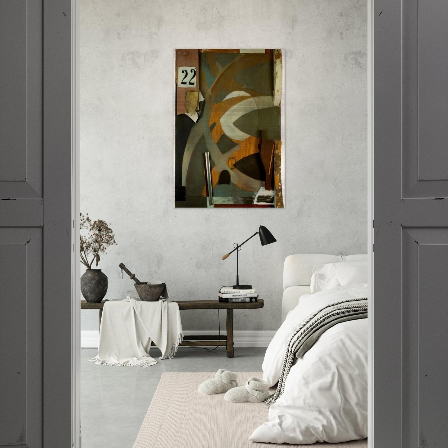 THE SPRING DOOR 1938 - Kurt Schwitters Brushed Aluminum Print - 70x100 cm / 28x40 inches | Kurt Schwitters Aluminum Print | Kurt Schwitters Prints