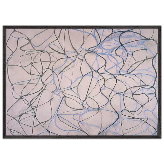 Vine - 1993 - Brice Marden 70x100 cm / 28x40 inches Framed Art Print – Black Wooden Frame