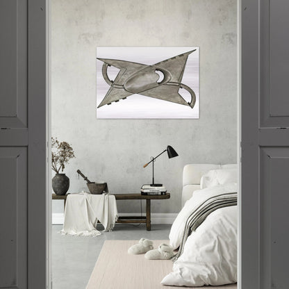 A partir d'un centre concave - Kinetic Art - Gyula Kosice Brushed Aluminum Print - 70x100 cm / 28x40 inches | Gyula Kosice Aluminum Print | Gyula Kosice Prints