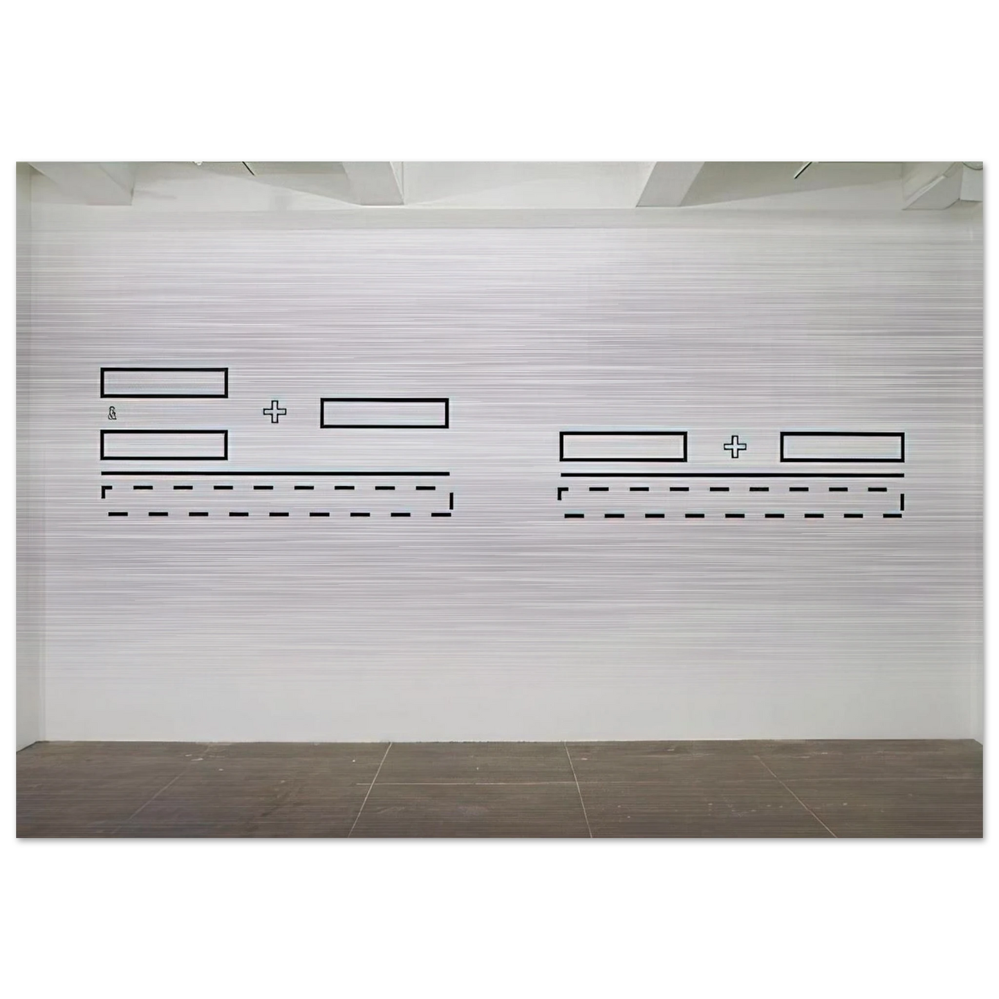 Untitled - 1991 - Lawrence Weiner Brushed Aluminum Print - 70x100 cm / 28x40 inches | Lawrence Weiner Aluminum Print | Lawrence Weiner Prints