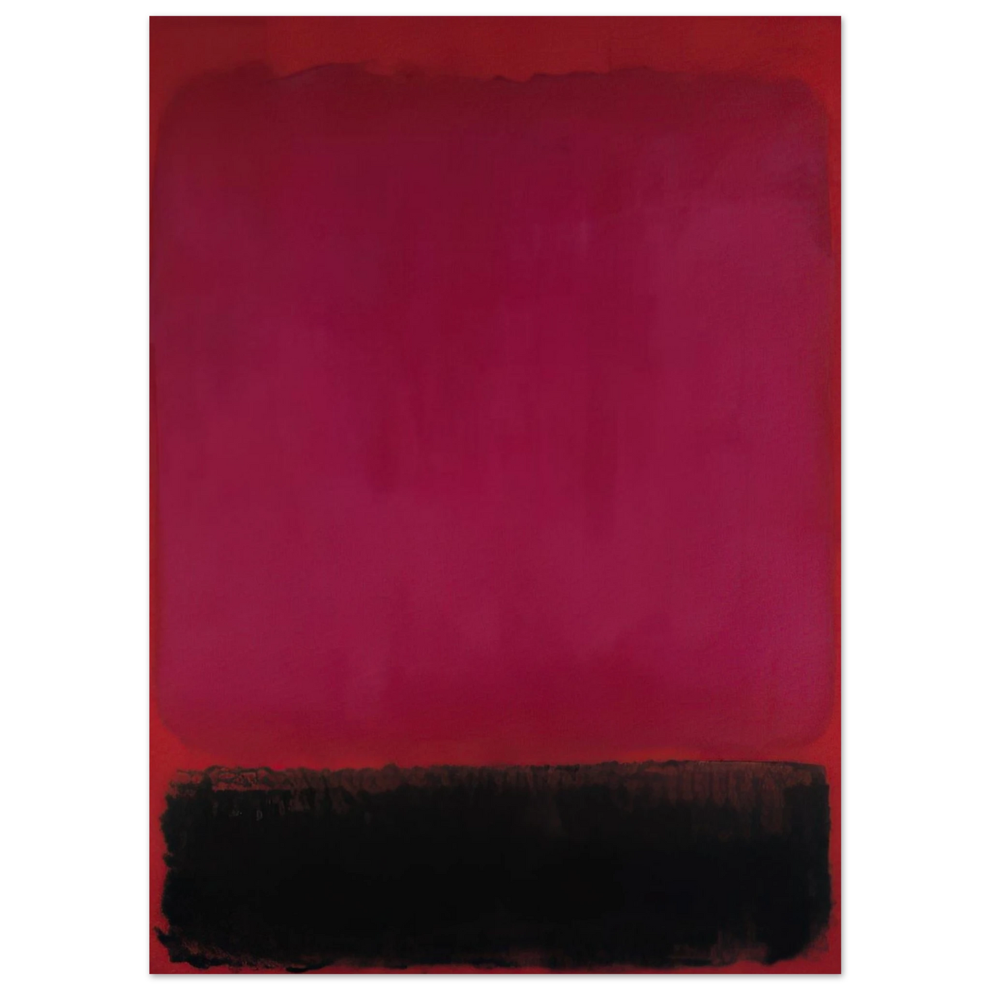 Helen Frankenthaler - Untitled - 1967 Wall art - A3 (29.7 x 42  cm) - Premium Wooden Framed Poster With Fine Art Paper-canvas - Black frame