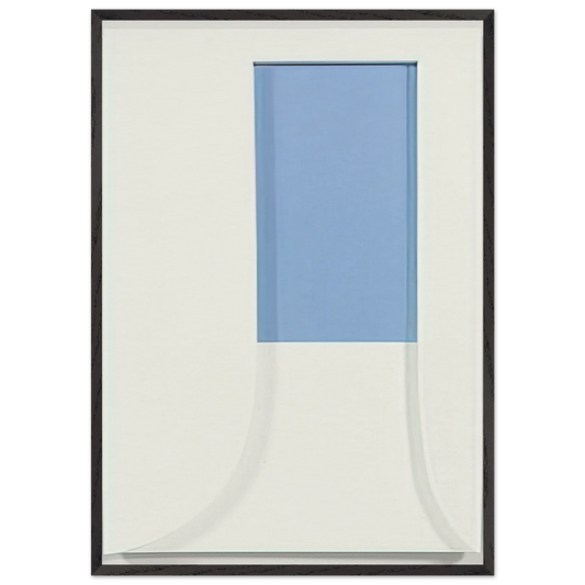 Relief with Blue - Ellsworth Kelly 70x100 cm / 28x40 inches Framed Art Print – Black Wooden Frame