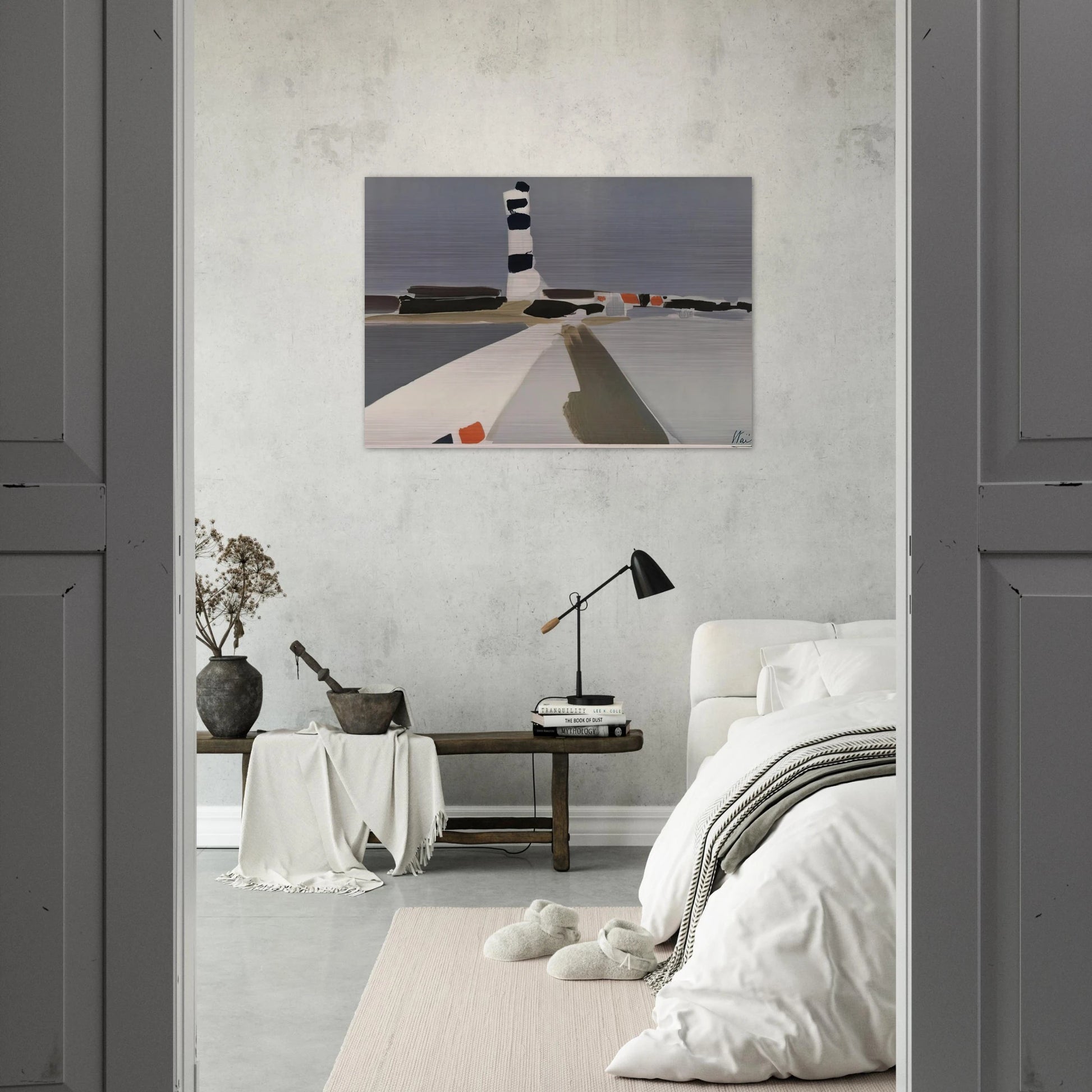 Le Phare - 1952 - Nicolas de Stael Brushed Aluminum Print - 70x100 cm / 28x40 inches | Nicolas de Stael Aluminum Print | Nicolas de Stael Prints